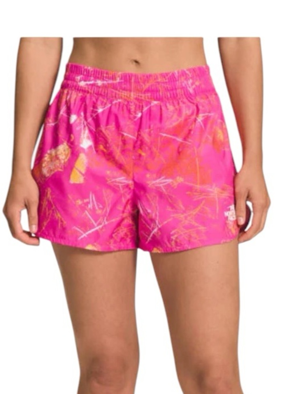 The North Face Women's Limitless Run Shorts Pink Glover Floral Print Size 3XL